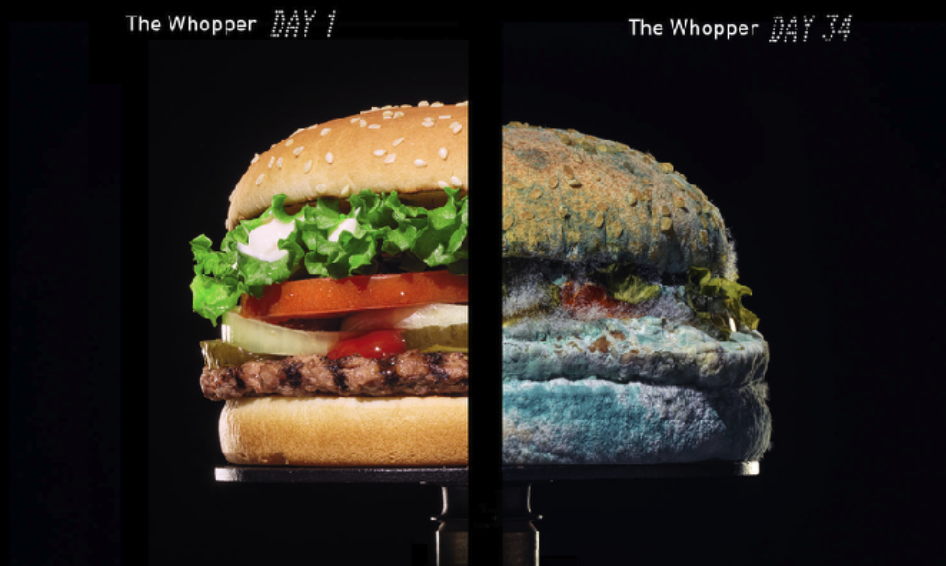 burger king moldy whopper campaign