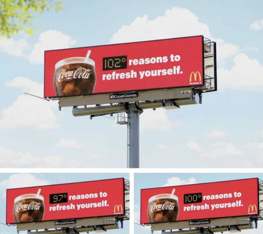 coca cola billboard