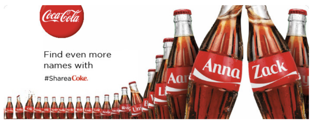 Coca-Cola: "Share a Coke" campaign